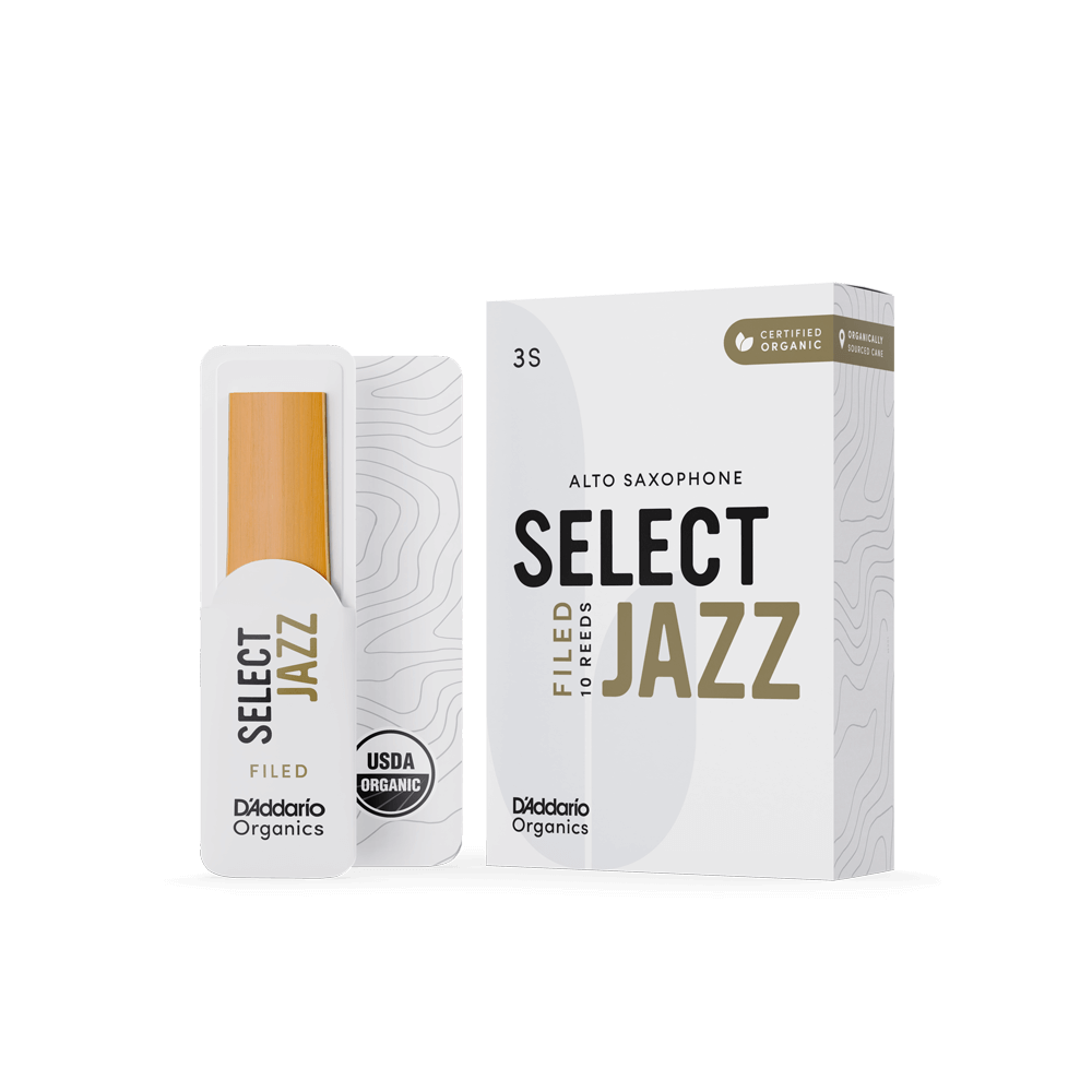 D'addario Woodwinds Organic Select Jazz Unfiled Alto Saksafon Kamışı - 3 Soft (10'lu Kutu) 2