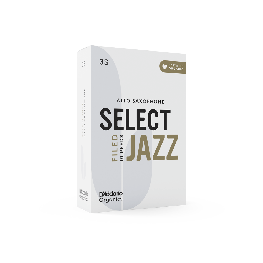 D'addario Woodwinds Organic Select Jazz Unfiled Alto Saksafon Kamışı - 3 Soft (10'lu Kutu) 3