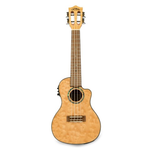 Lanikai QM-NACEC Quilted Maple Concert Preamp Elektro Ukulele 1