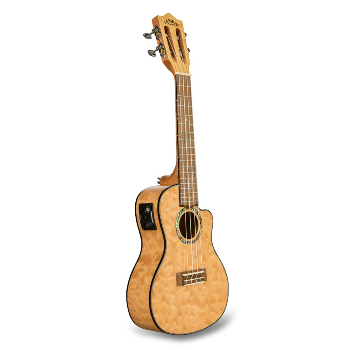 Lanikai QM-NACEC Quilted Maple Concert Preamp Elektro Ukulele 3