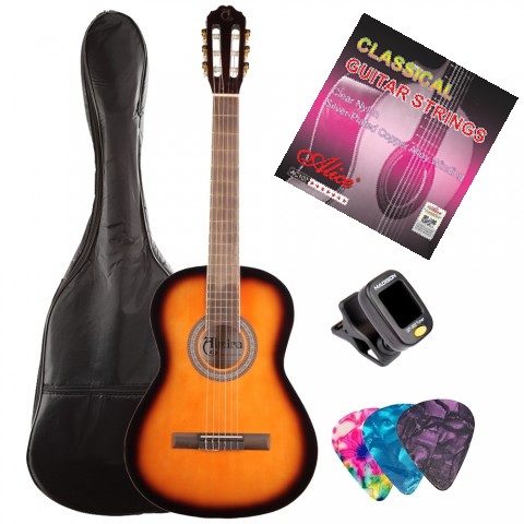 ALMİRA MG917-SB Tam Boy Yetişkin Klasik Gitar Seti 1