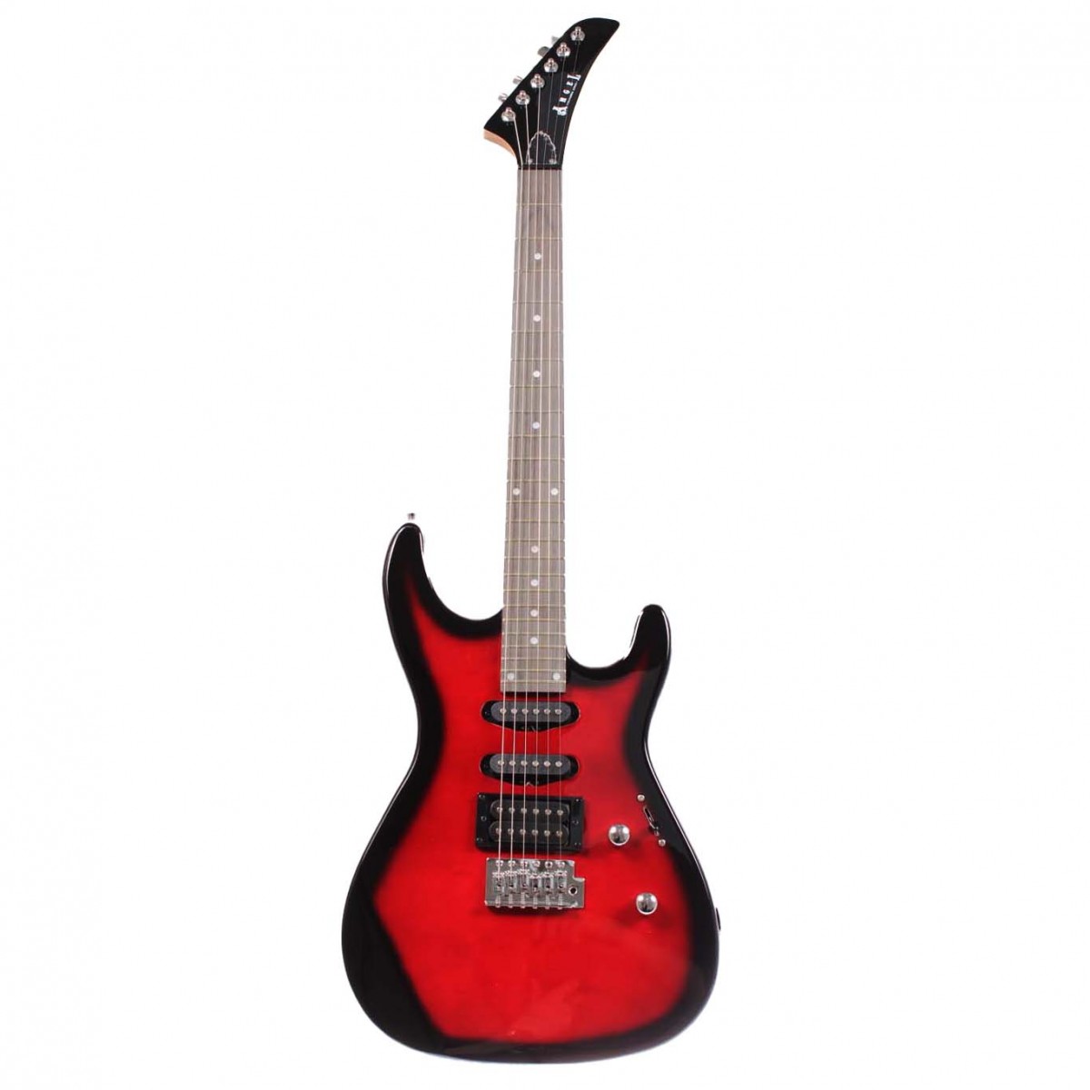 Angel AEG09-RD Transparent Wine Red Burst Elektro Gitar 2