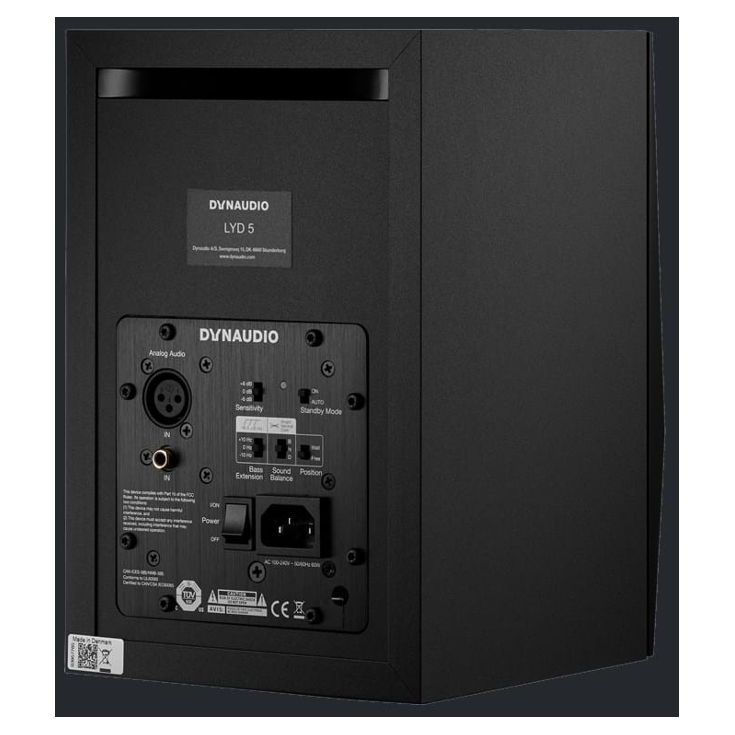 Dynaudio LYD5 Aktif Stüdyo Monitörü (Siyah 3