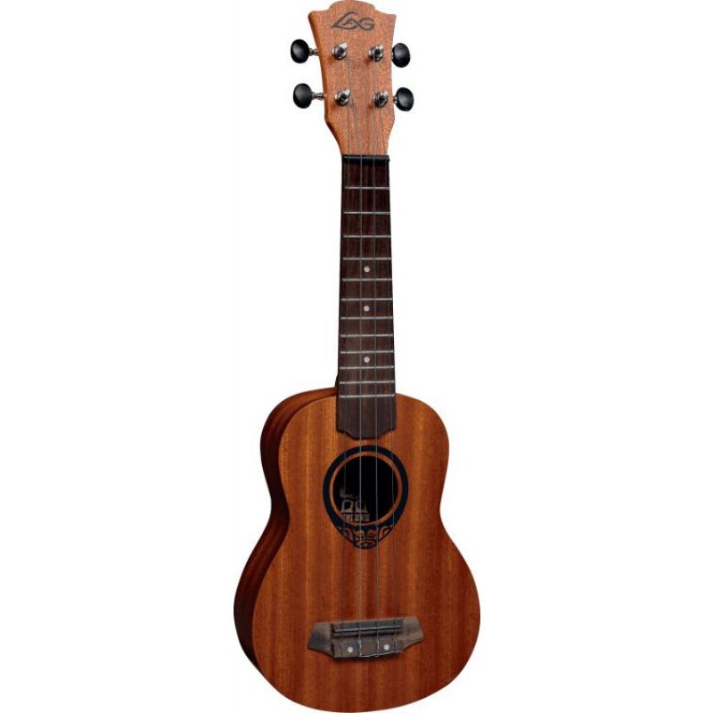 LAG GLU TKU8S Tiki Soprano Natural Ukulele 3