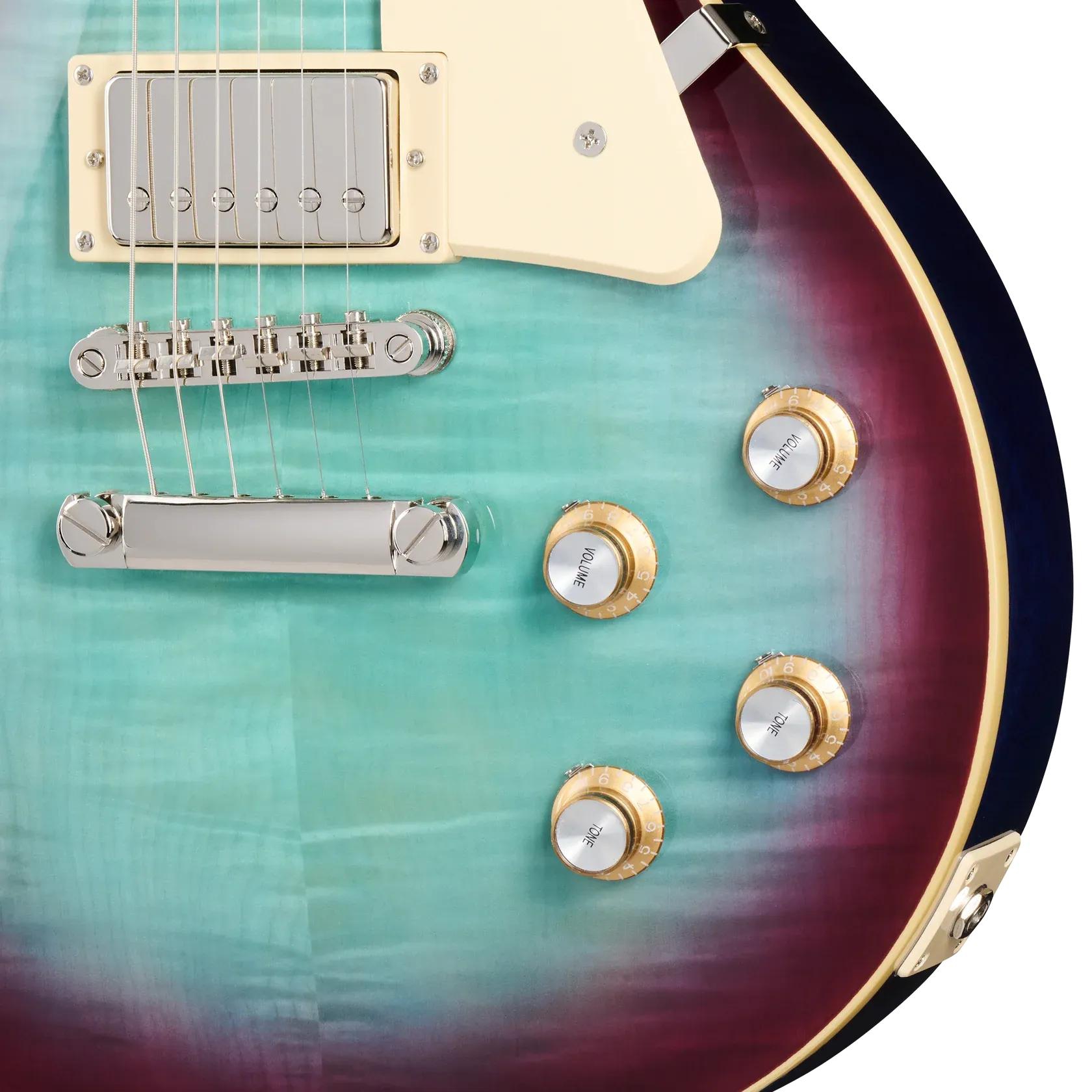 Epiphone Inspired by Gibson Les Paul Standard 60s Figured Elektro Gitar (Blueberry Burst) 3
