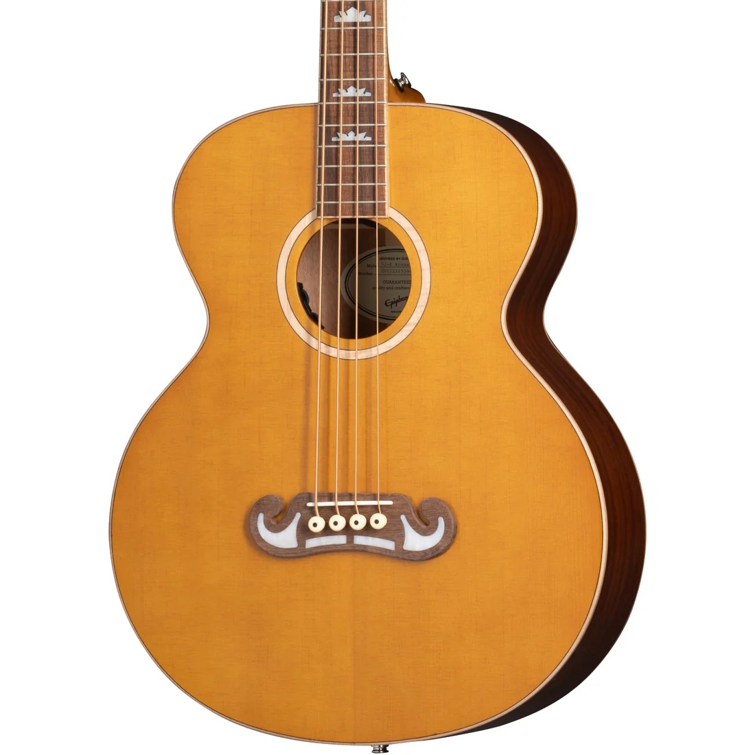 Epiphone El Capitan J-200 Studio Akustik Bas (Aged Vintage Natural) 2