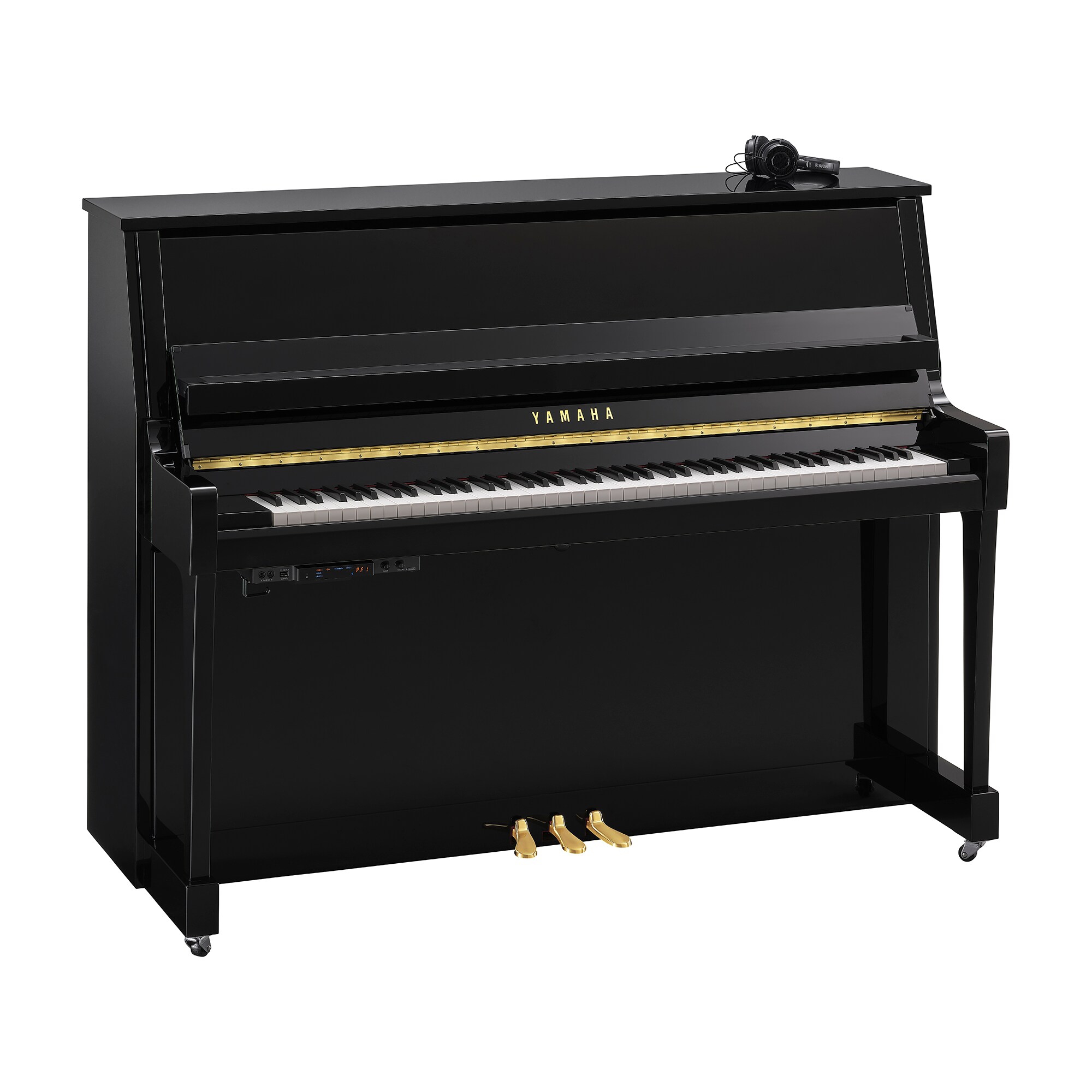 Yamaha B20 SC3 Silent Akustik Duvar Piyano (Parlak Siyah) 1