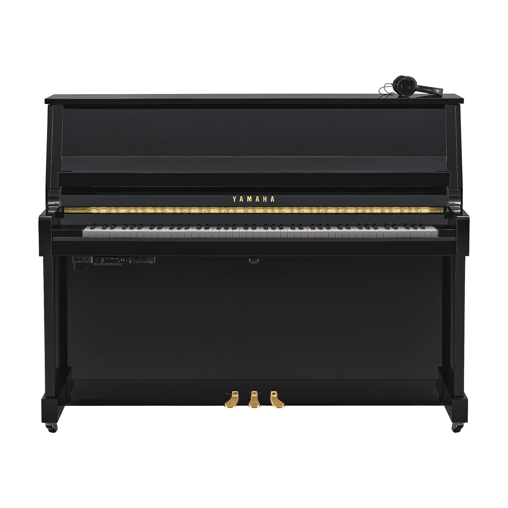 Yamaha B20 SC3 Silent Akustik Duvar Piyano (Parlak Siyah) 2