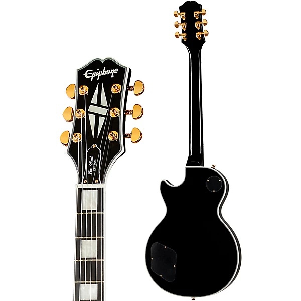 Epiphone Les Paul Custom Blackback GC-Exclusive Elektro Gitar (Antique Ivory) 4