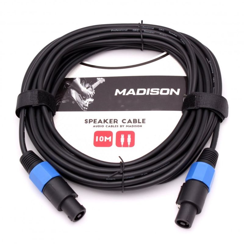 Madison Hoparlör Kablosu Speakon Jack 10 Metre- SİYAH 1