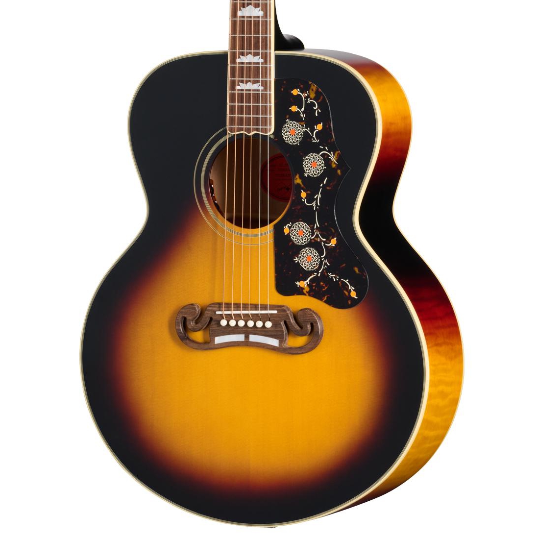 Epiphone Inspired by Gibson Custom 1957 SJ-200 Reissue Elektro Akustik Gitar (Vintage Sunburst) 2