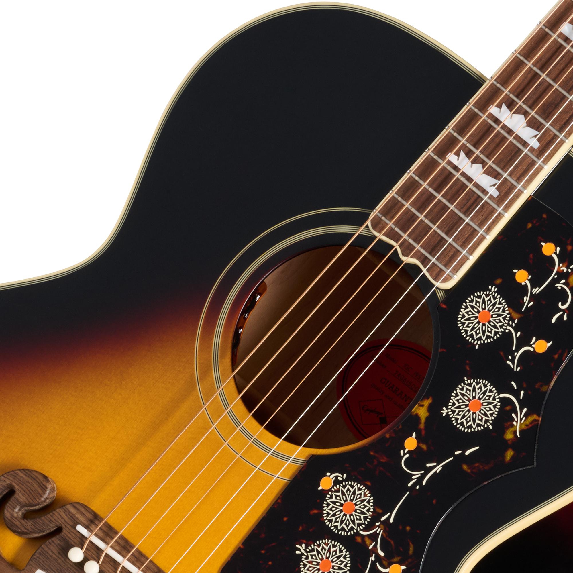 Epiphone Inspired by Gibson Custom 1957 SJ-200 Reissue Elektro Akustik Gitar (Vintage Sunburst) 4