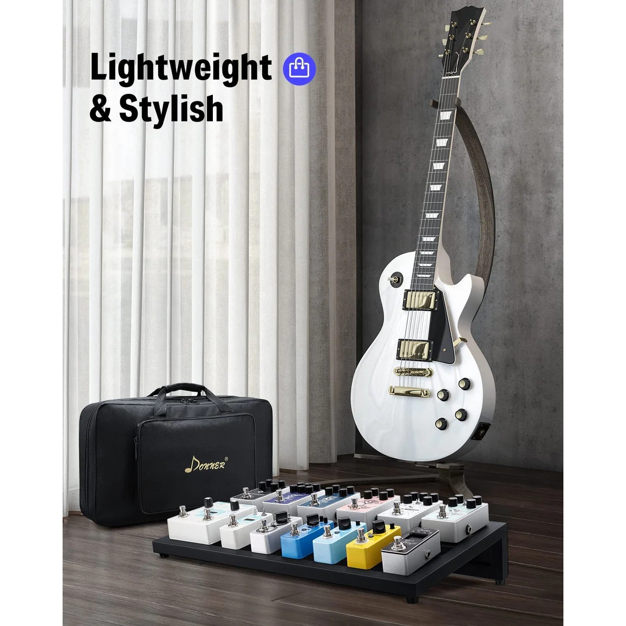 Donner DB-3 Taşıma Çantalı Alüminyum Pedal Board  2
