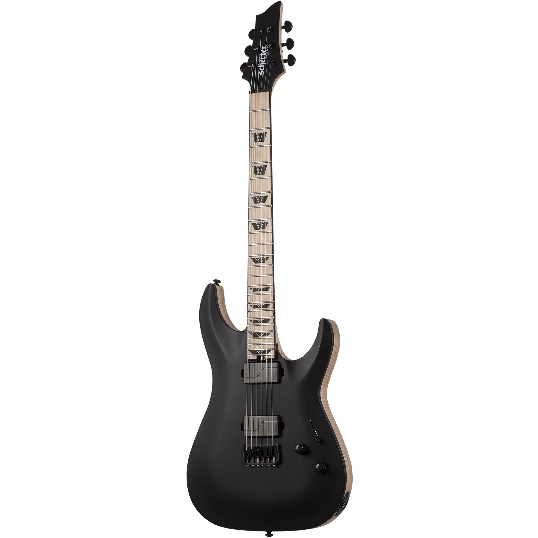 Schecter C-1 SLS Custom Elektro Gitar (Satin Black) 1