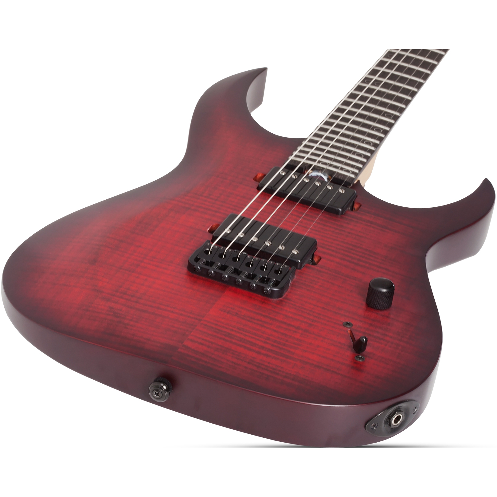 Schecter Sunset-6 Extreme Elektro Gitar (Scarlet Burst) 2