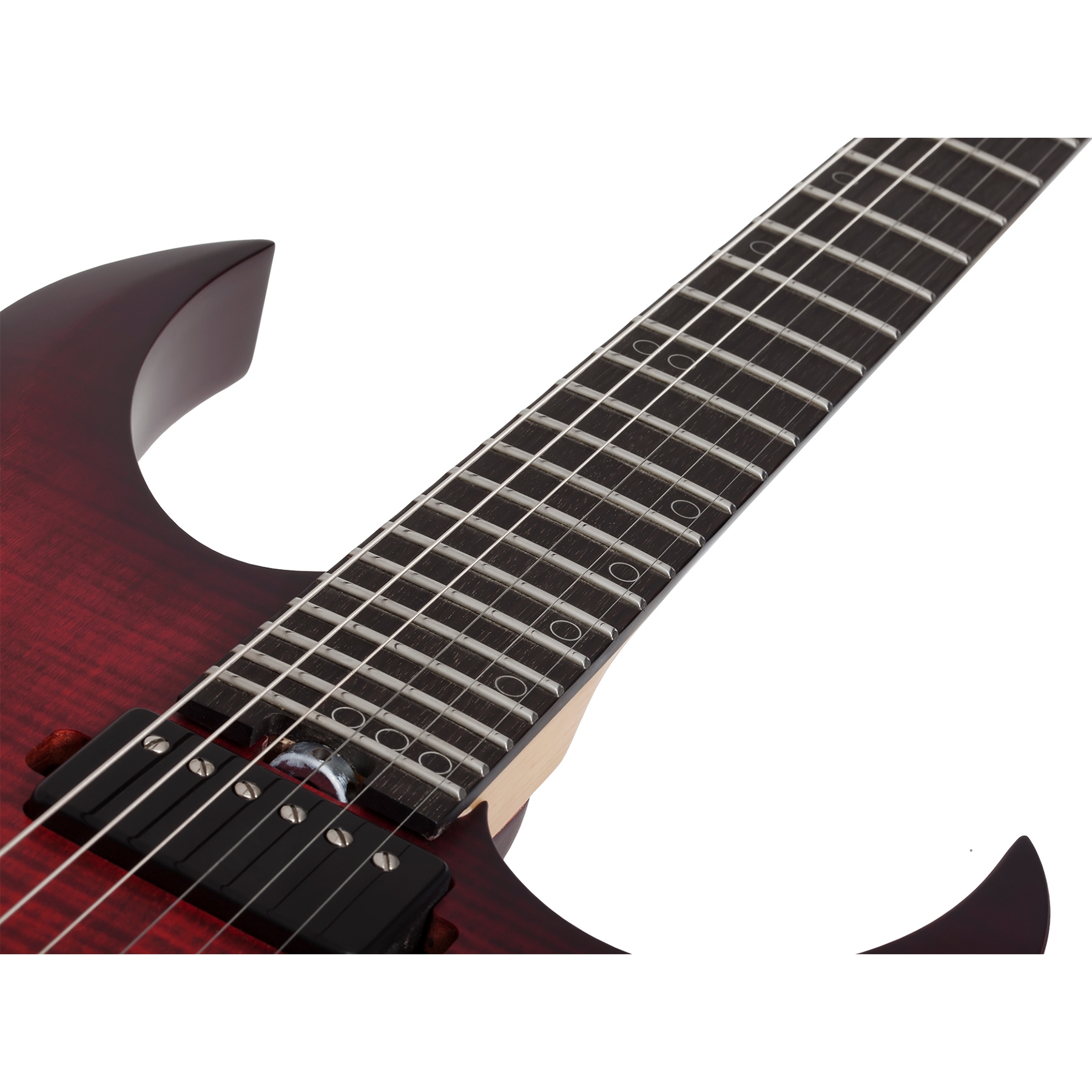Schecter Sunset-6 Extreme Elektro Gitar (Scarlet Burst) 5
