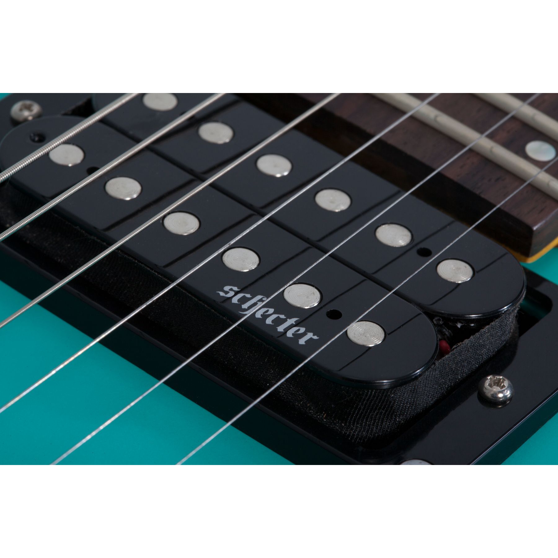 Schecter C-6 Deluxe Elektro Gitar (Satin Aqua) 4