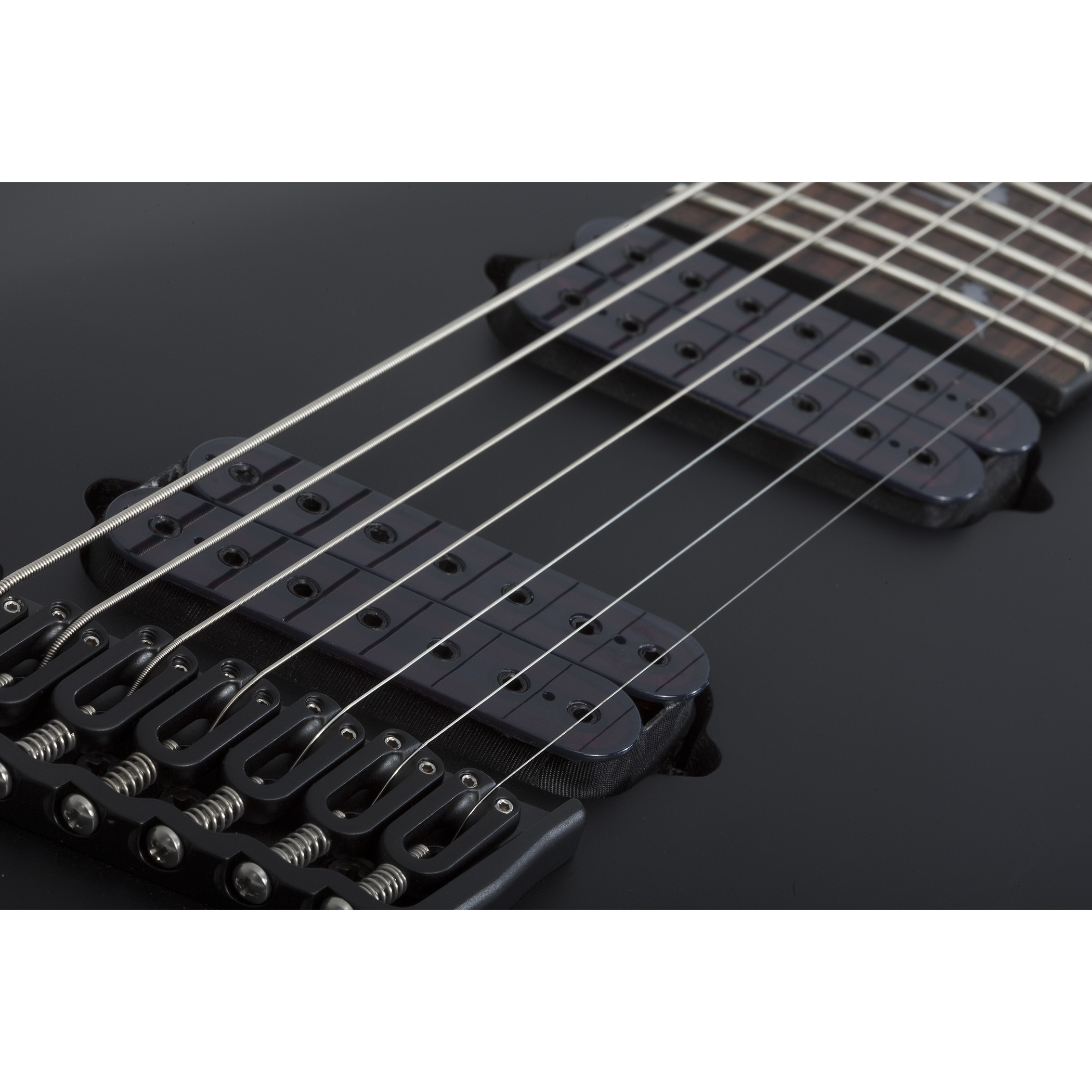 Schecter Damien-7 Multiscale 7 Telli Elelktro Gitar (Mat Siyah) 3
