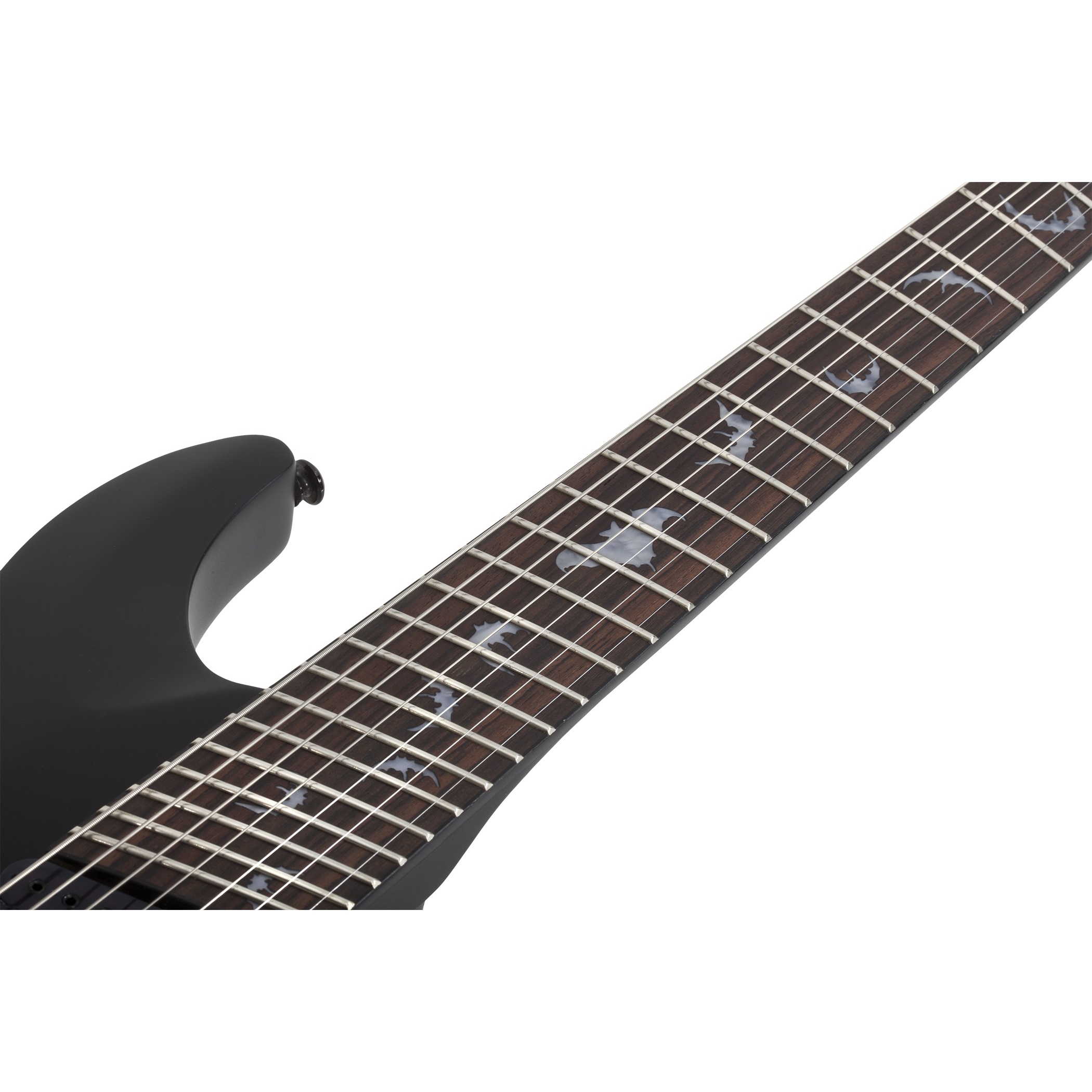 Schecter Damien-7 Multiscale 7 Telli Elelktro Gitar (Mat Siyah) 5