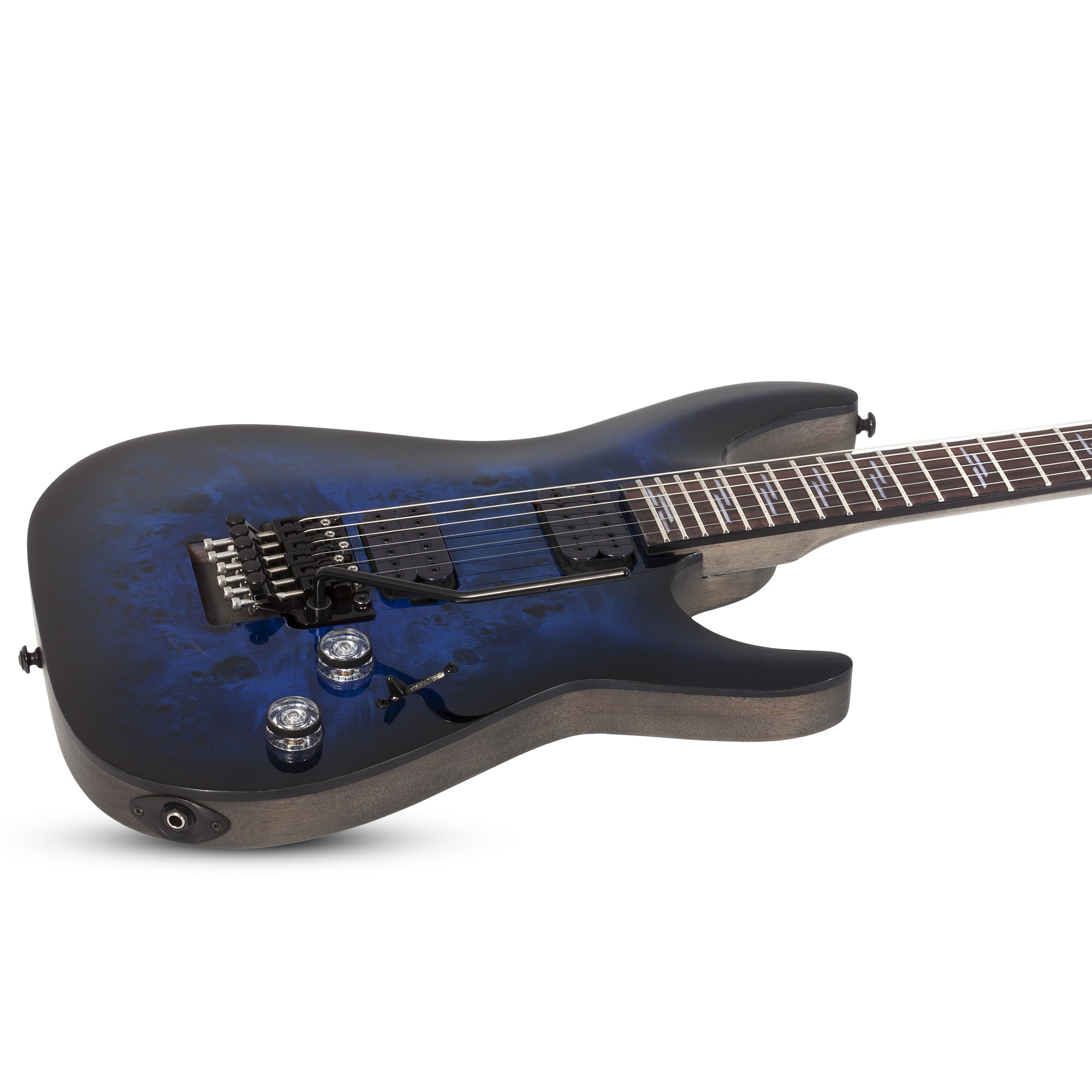 Schecter Omen Elite-6 FR Elektro Gitar (See-thru Blue) 2