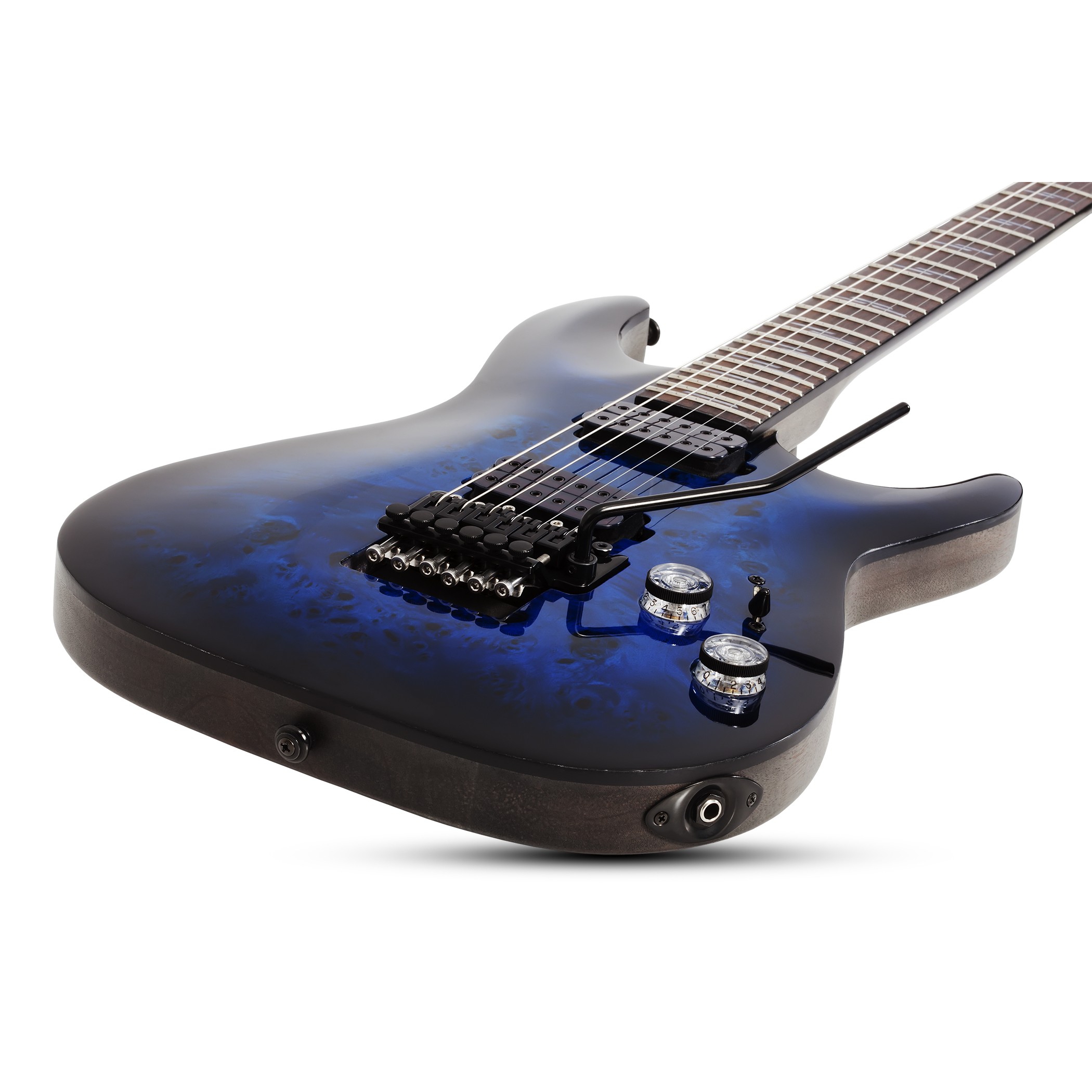 Schecter Omen Elite-6 FR Elektro Gitar (See-thru Blue) 3