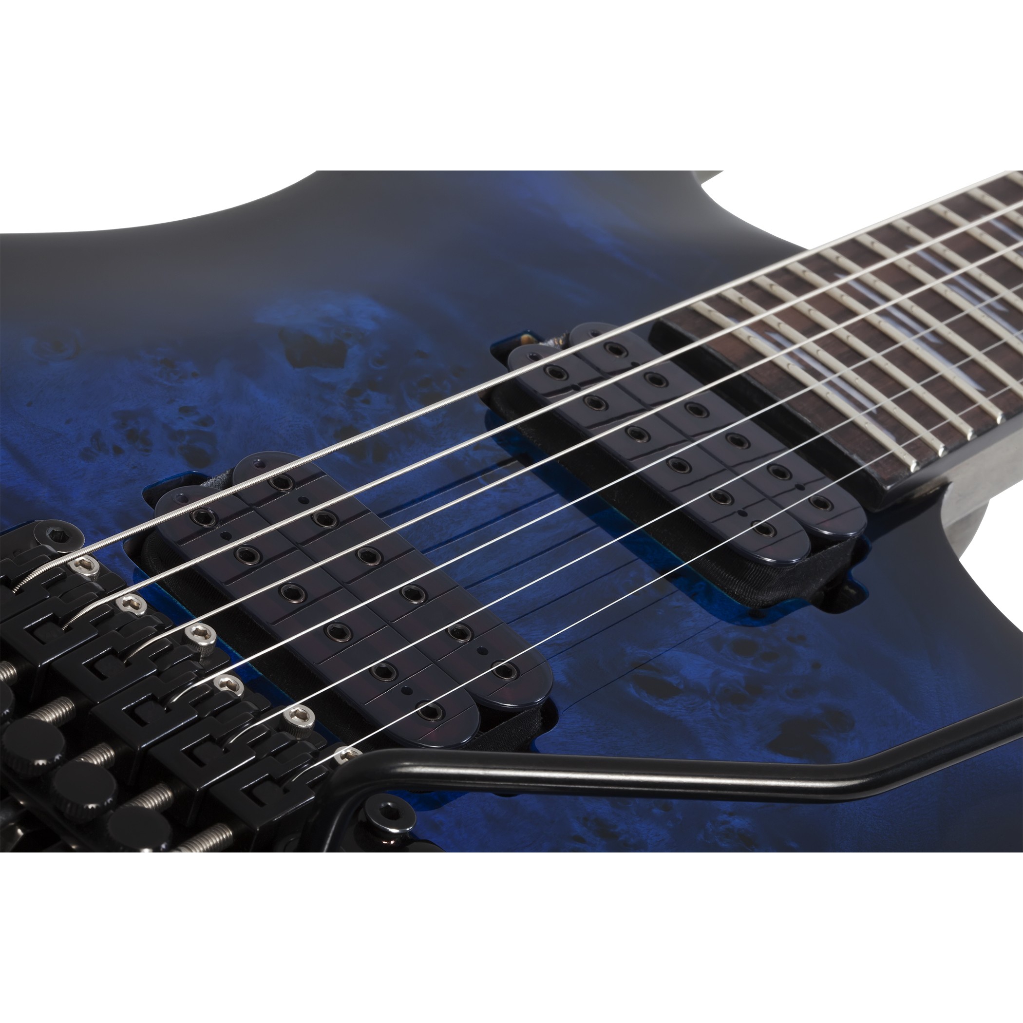 Schecter Omen Elite-6 FR Elektro Gitar (See-thru Blue) 5
