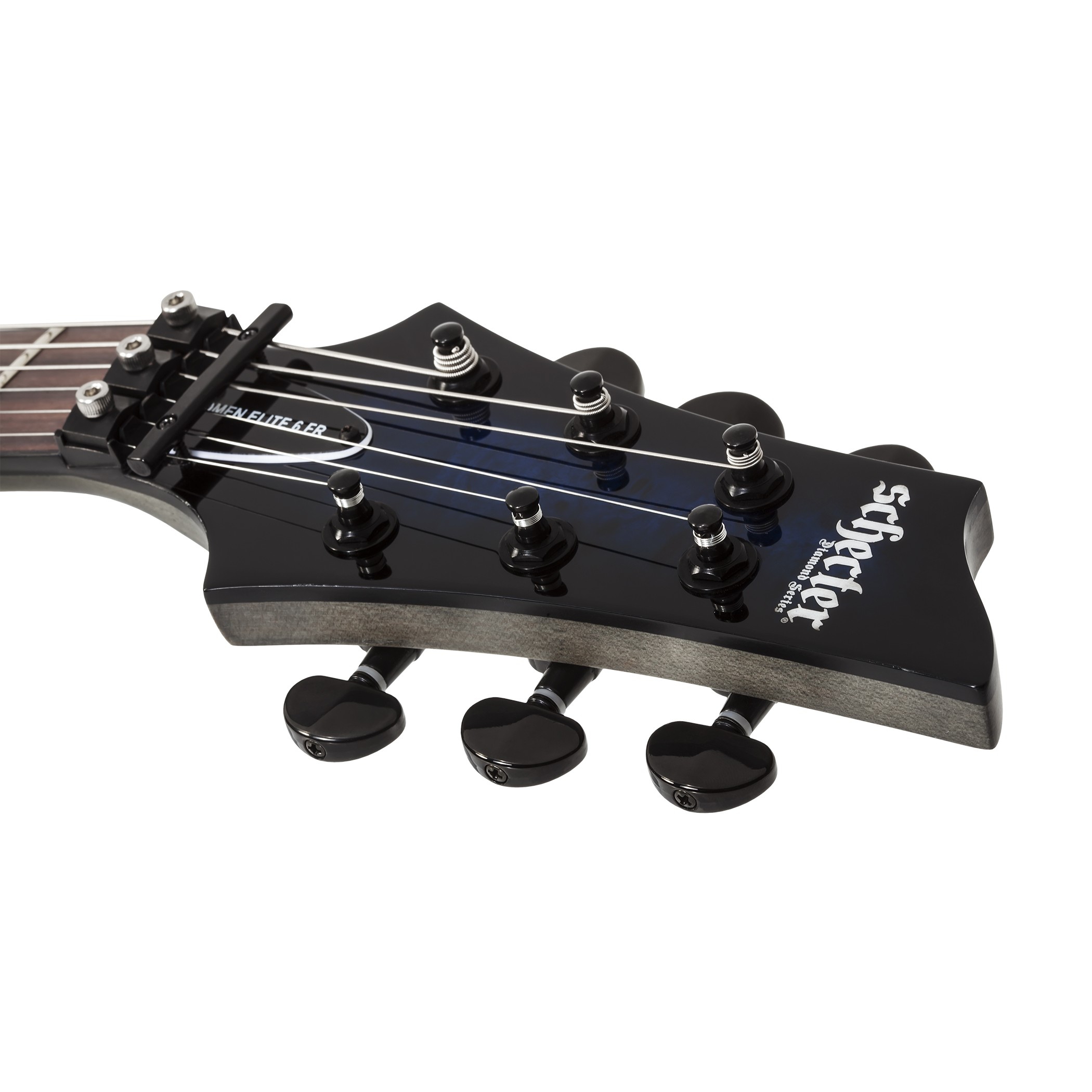 Schecter Omen Elite-6 FR Elektro Gitar (See-thru Blue) 7