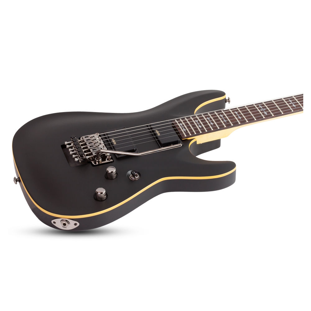Schecter Demon-6 FR SBK Elektro Gitar (Aged Black Satin) 2