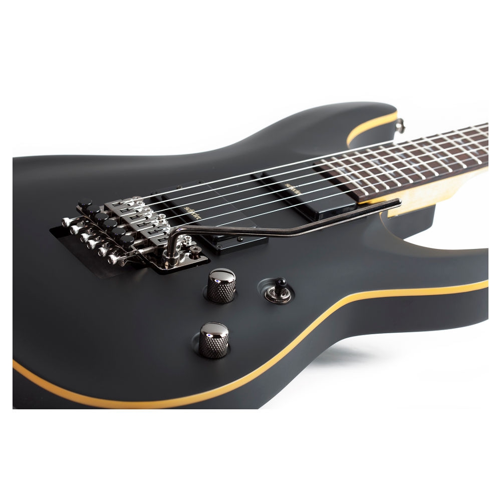 Schecter Demon-6 FR SBK Elektro Gitar (Aged Black Satin) 3