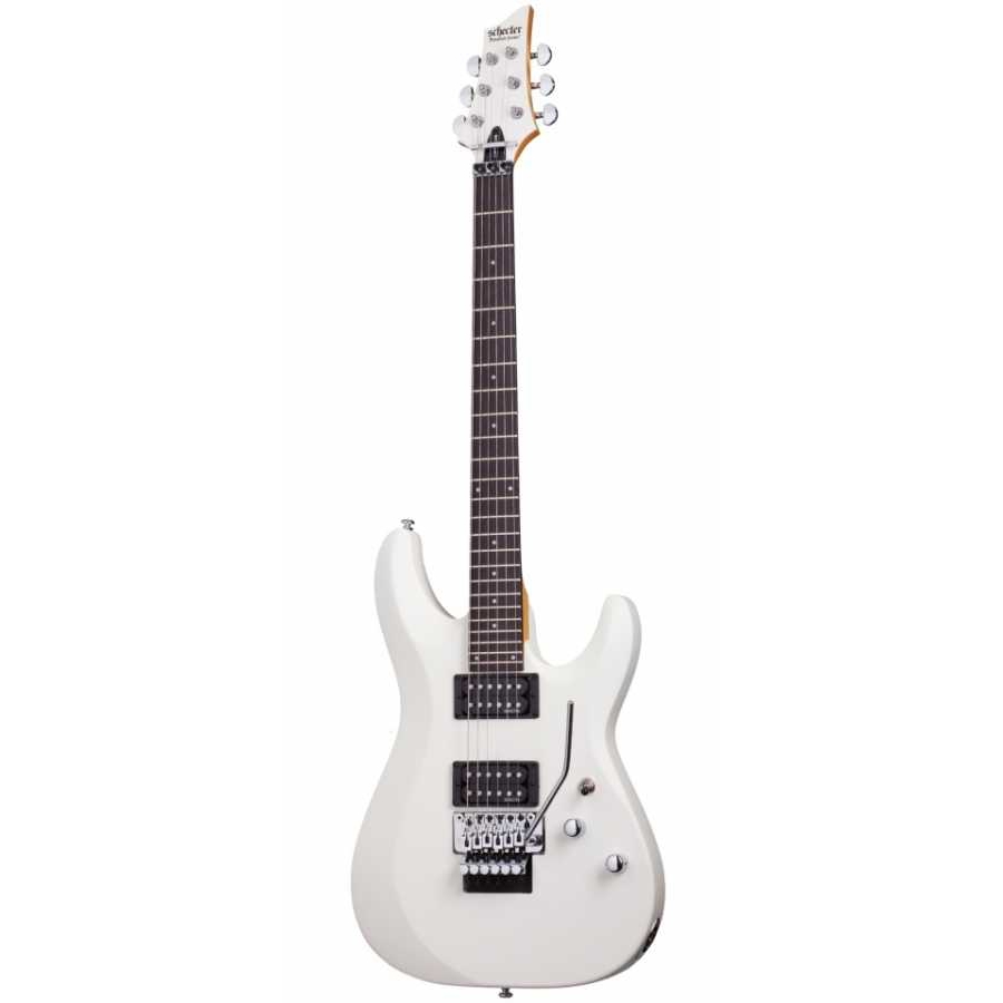 Schecter C-6 FR Deluxe Elektro Gitar (Satin White) 1