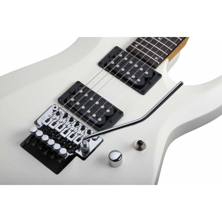 Schecter C-6 FR Deluxe Elektro Gitar (Satin White) 3