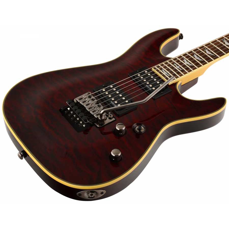 Schecter Omen Extreme 6 FR Elektro Gitar (Crimson Black) 3