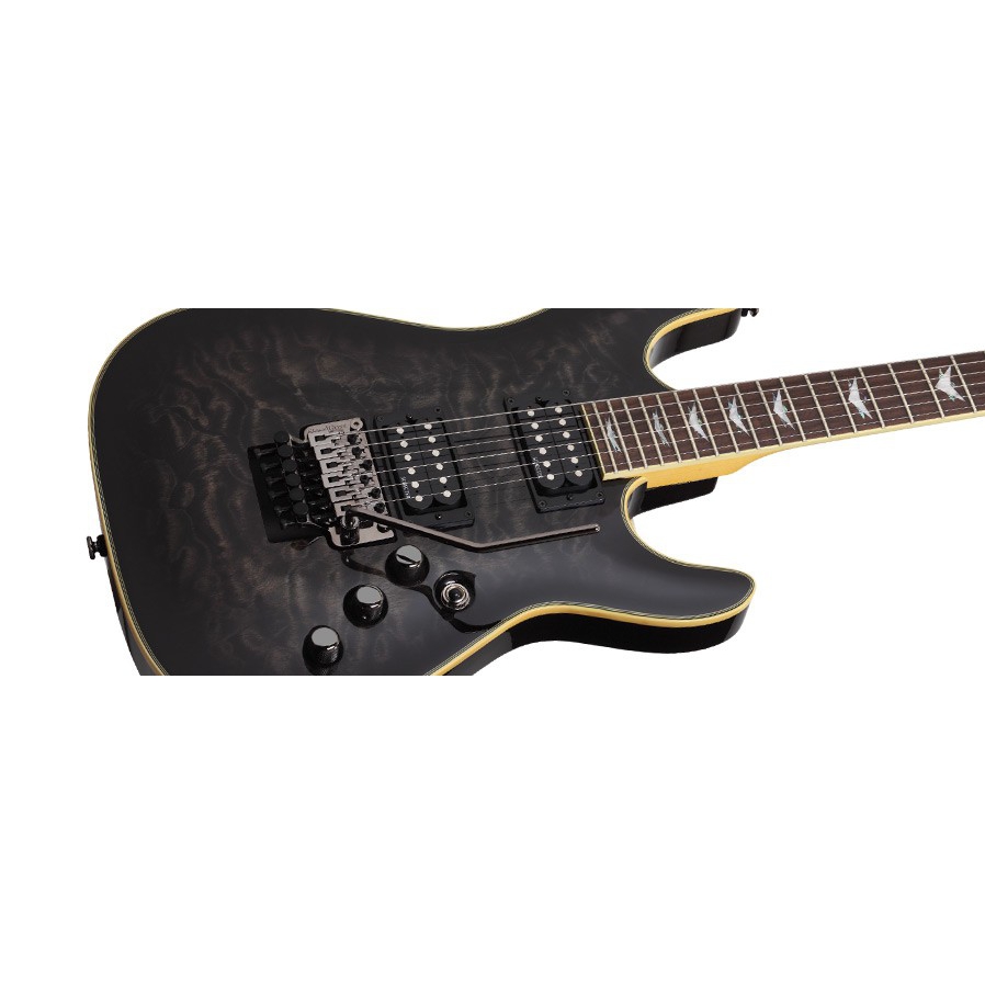 Schecter Omen Extreme 6 FR Elektro Gitar (Thru Black) 4