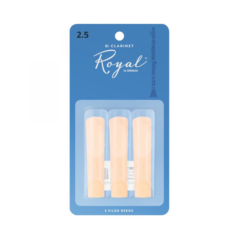 Rico Royal Rcb0325 Royal Bb Klarnet Kamışı, (3’lü Paket), No:2.5 2