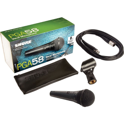Shure PGA58-XLR Cardioid Dynamic Vokal Mikrofonu 2