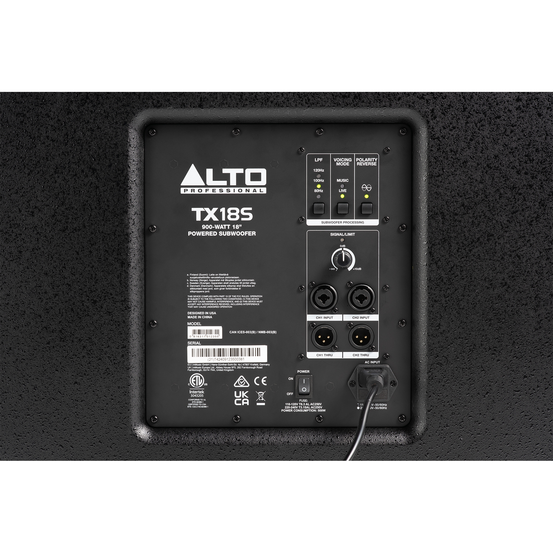 Alto Professional TX18S Aktif Subwoofer 5