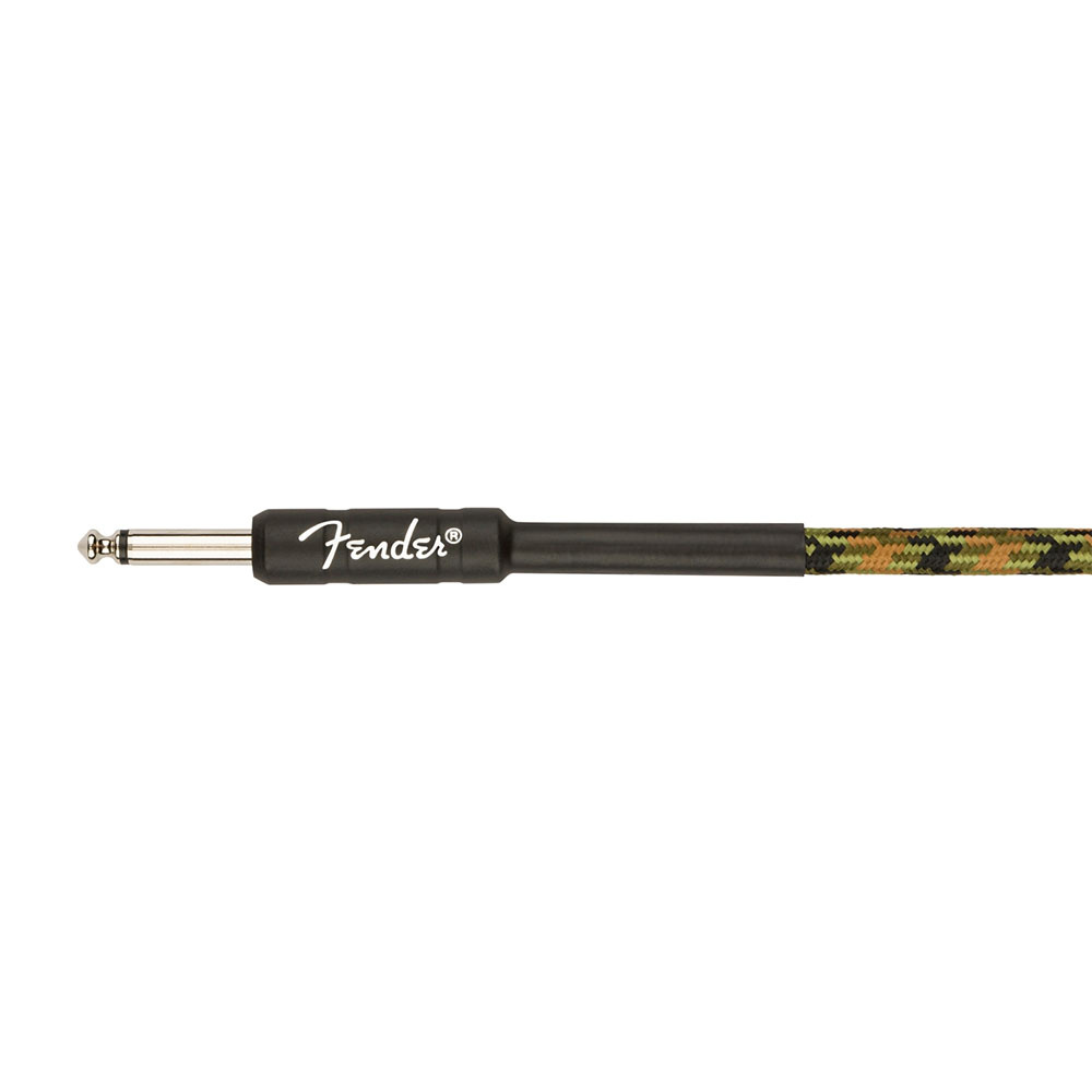 Fender Professional Düz/Düz Uçlu 3m Woodland Camo Enstrüman Kablosu 3