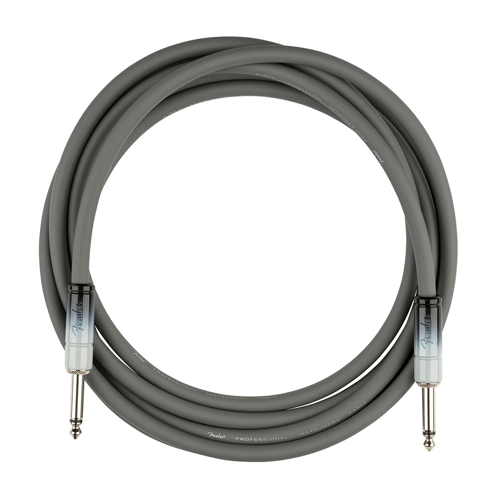 Fender Ombré Düz/Düz Uçlu 3m Silver Smoke Enstrüman Kablosu 1