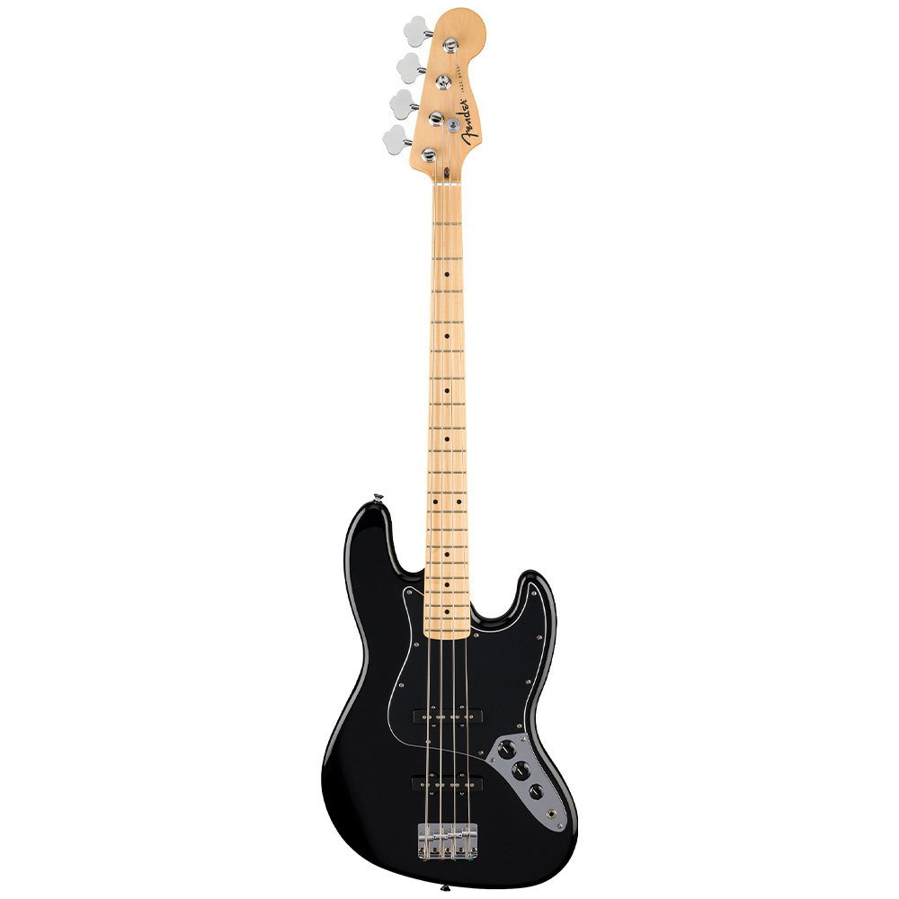 Fender Standard Jazz Bass Akçağaç Klavye Black Bas Gitar 1