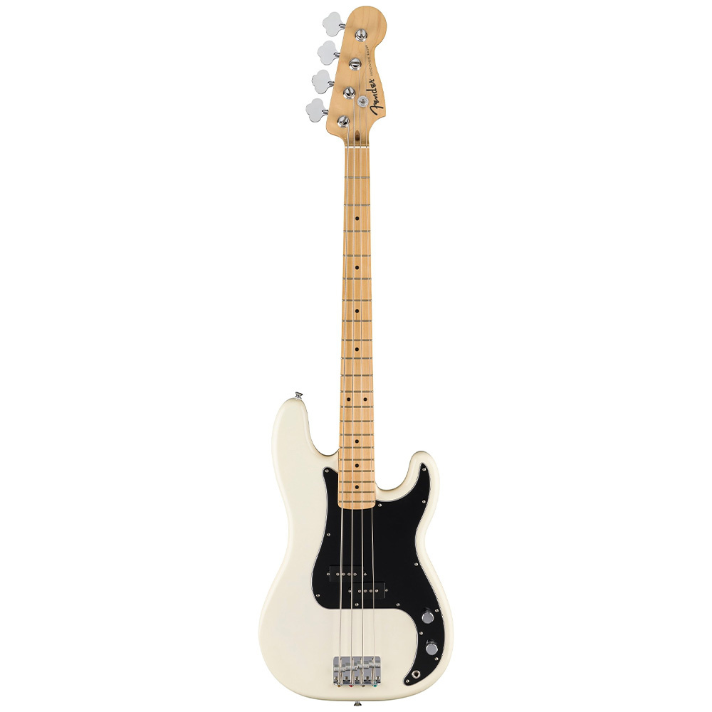 Fender Standard Precision Bass Akçaağaç Klavye Olympic White Bas Gitar 1