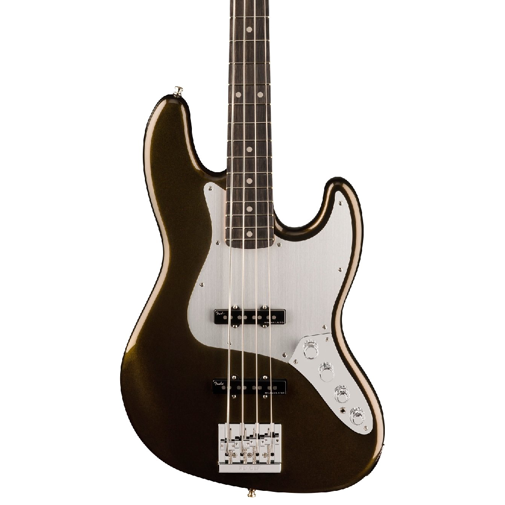 Fender American Ultra II Jazz Bass Abanoz Klavye Texas Tea Bas Gitar 3
