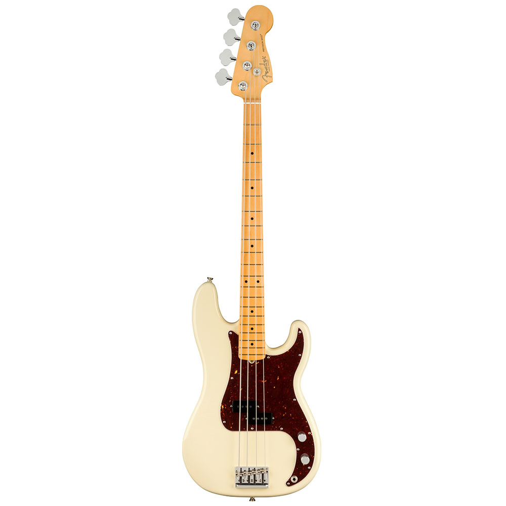 Fender American Professional II Precision Bass Akçaağaç Klavye Olympic White Bas Gitar 1