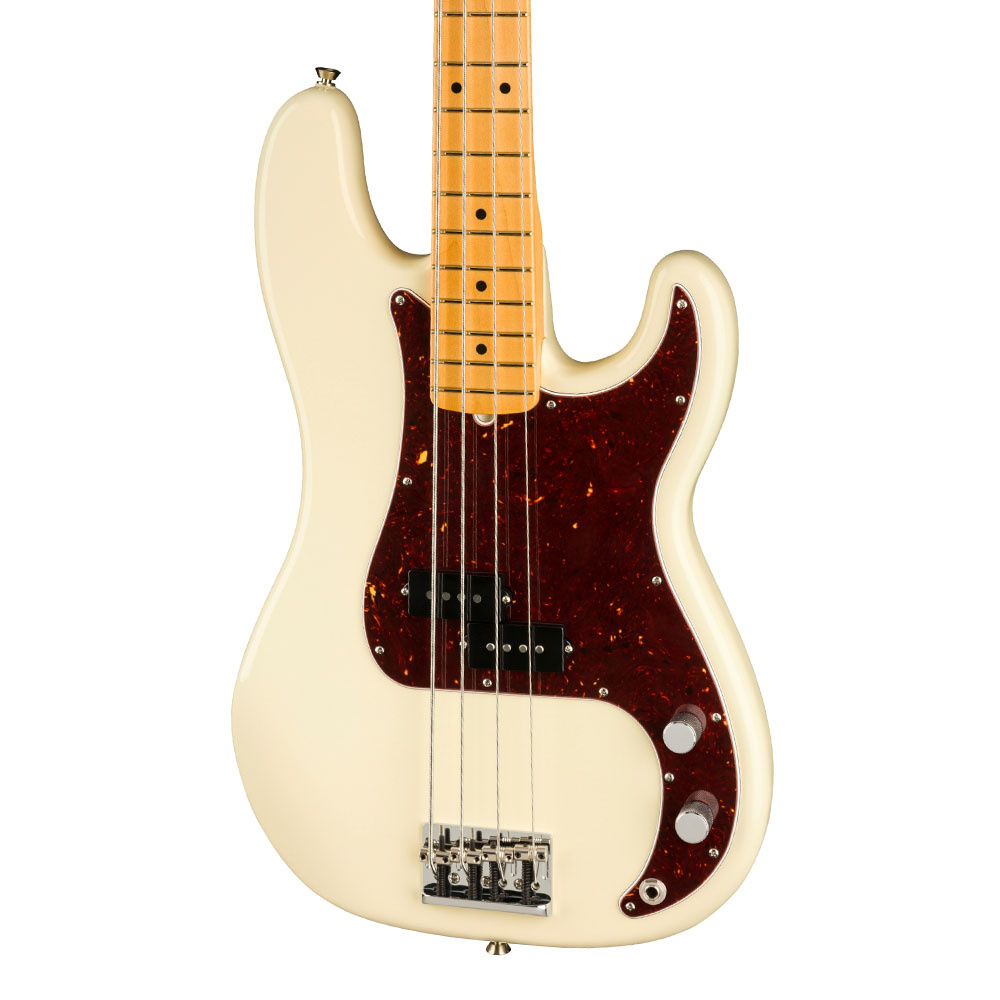 Fender American Professional II Precision Bass Akçaağaç Klavye Olympic White Bas Gitar 3