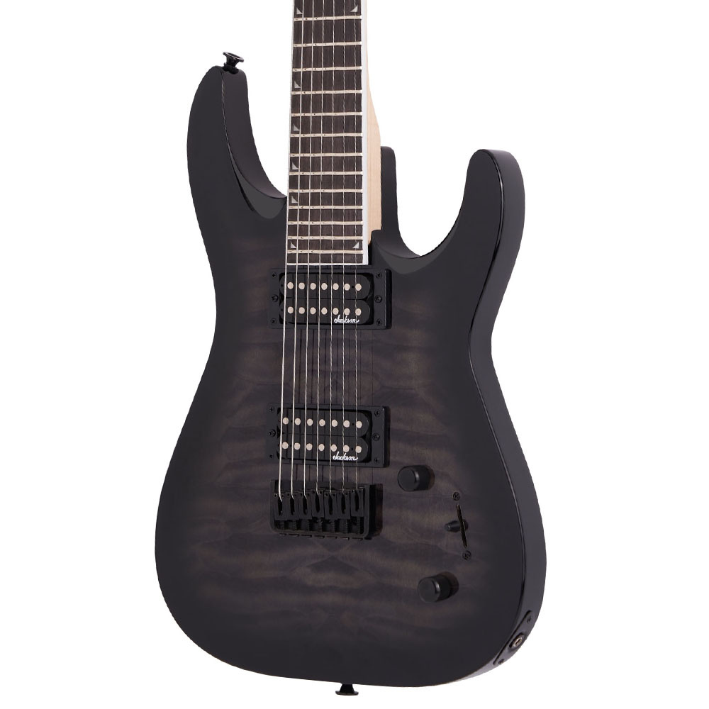 Jackson JS Dinky Arch Top JS22Q-7 DKA HT Amaranth Klavye Transparent Black Burst 7 Telli Elektro Gitar 3