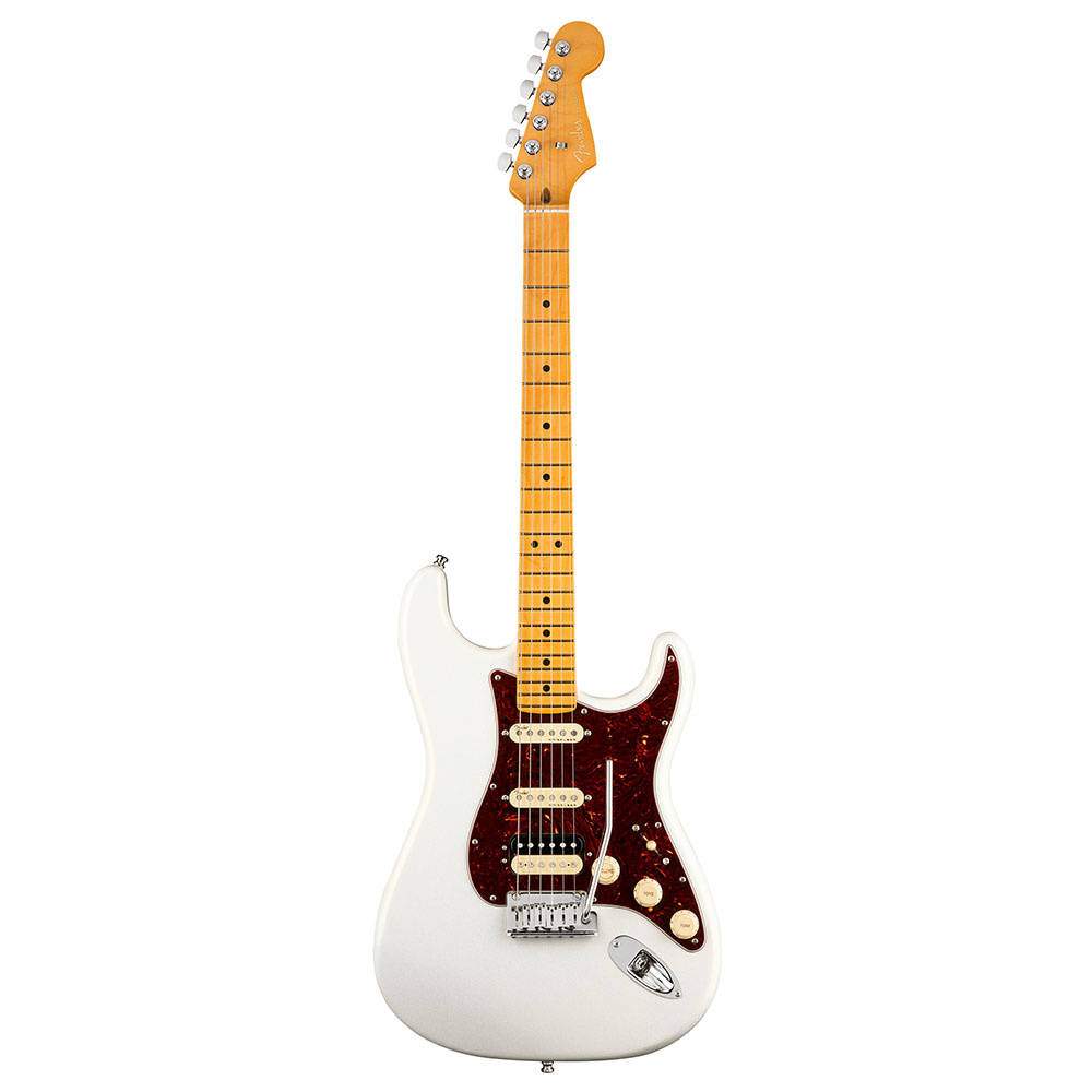 Fender American Ultra Stratocaster HSS Akçaağaç Klavye Arctic Pearl Elektro Gitar 1