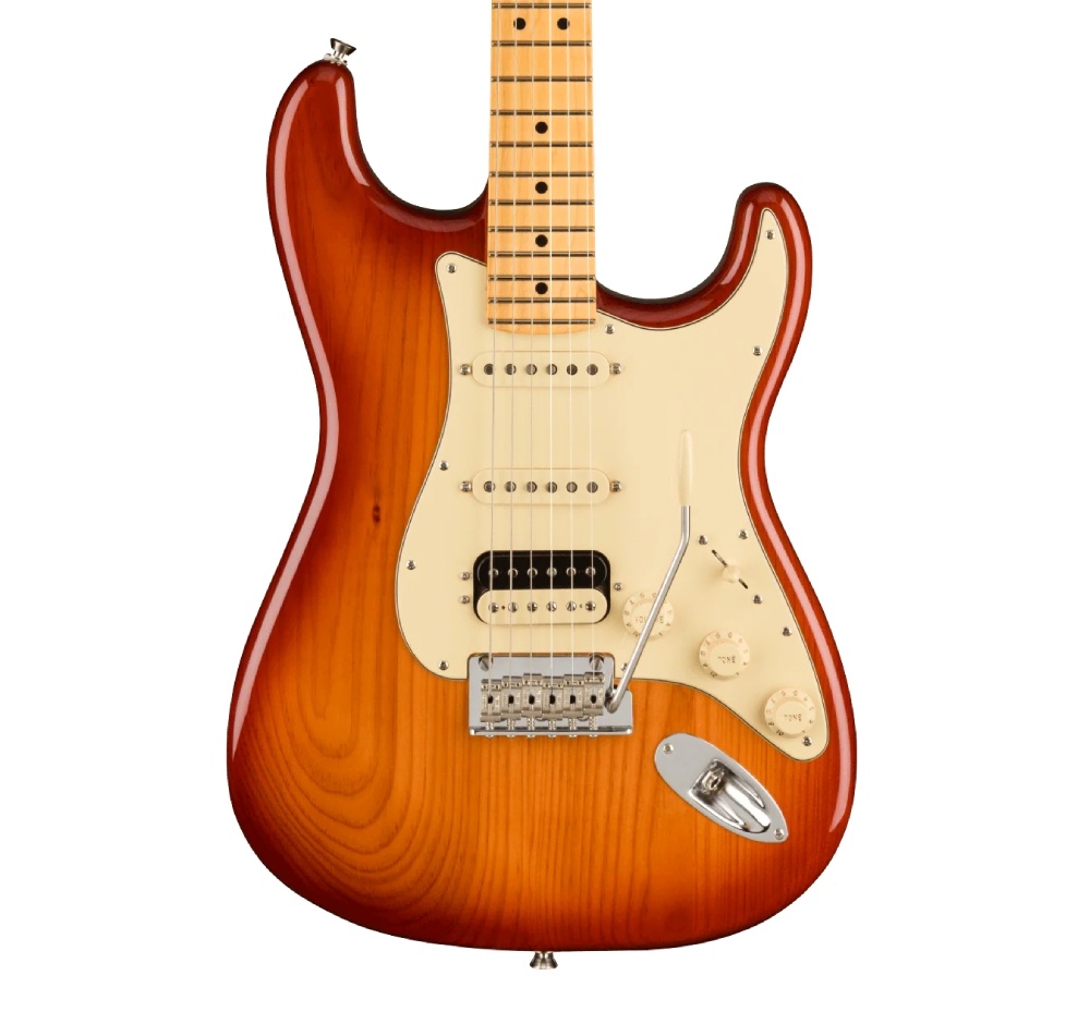 Fender American Professional II Stratocaster HSS Akçaağaç Klavye Sienna Sunburst Elektro Gitar 3