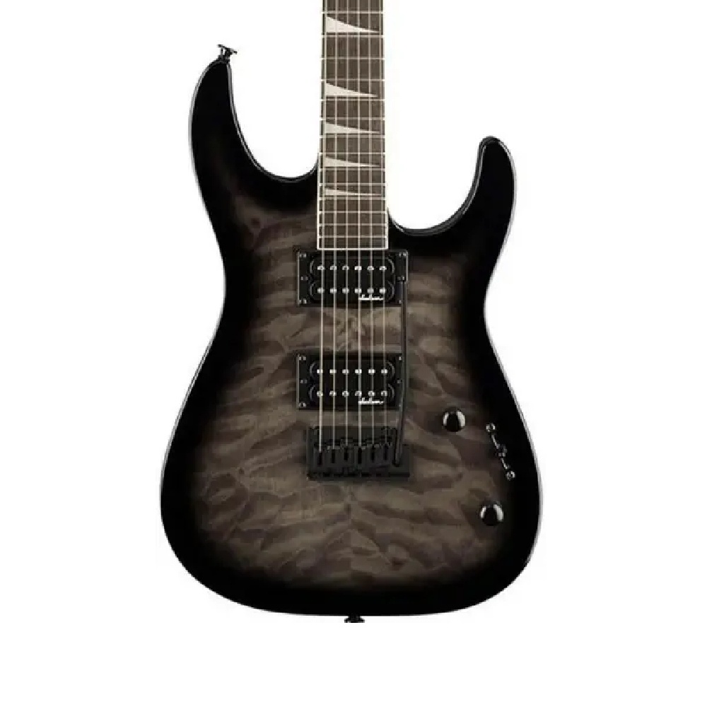 Jackson JS20 Dinky DKQ 2PT Amaranth Klavye Transparent Black Burst Elektro Gitar 1