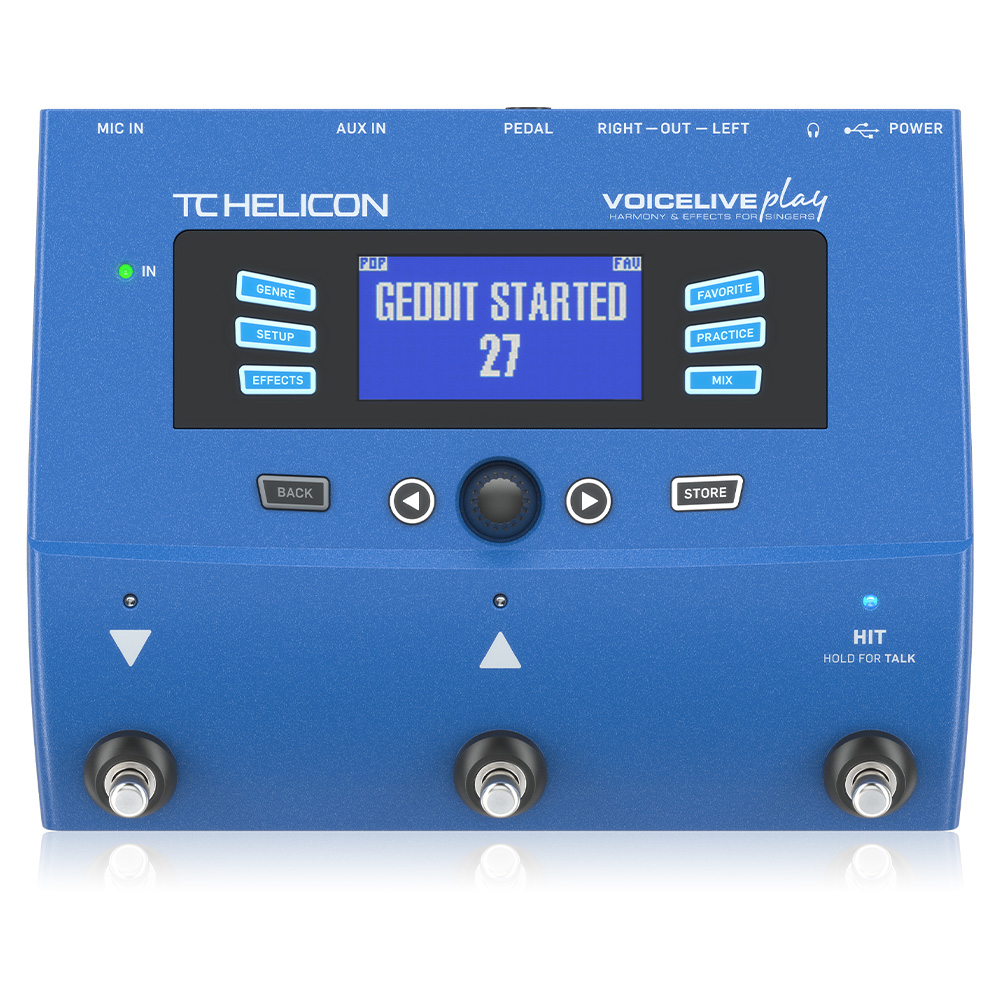 TC Helicon VOICELIVE PLAY 3-Button Vocal Effects Stompbox with Looping 1