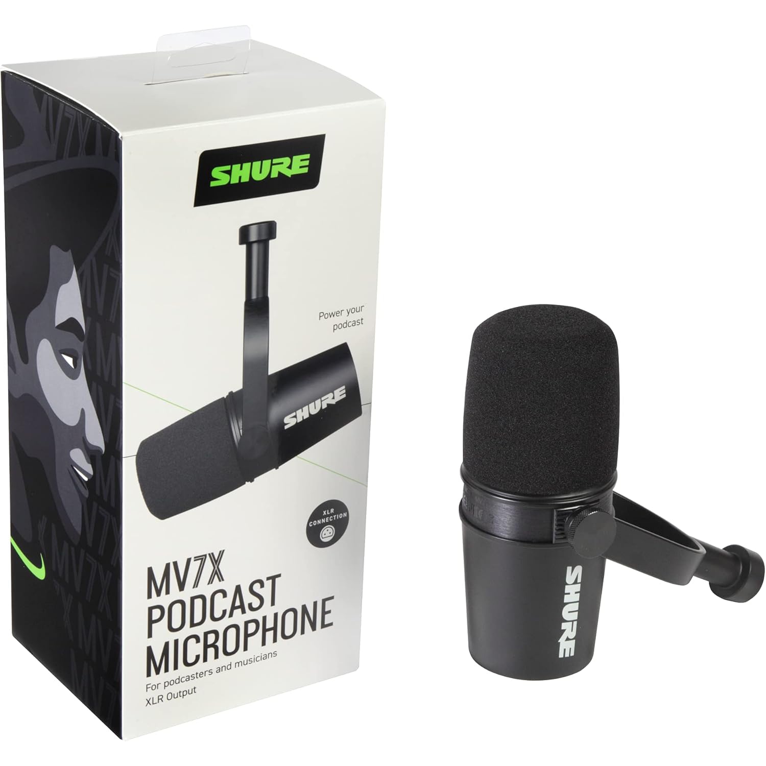 Shure MV7X XLR Podcast ve Yayın Mikrofonu 1