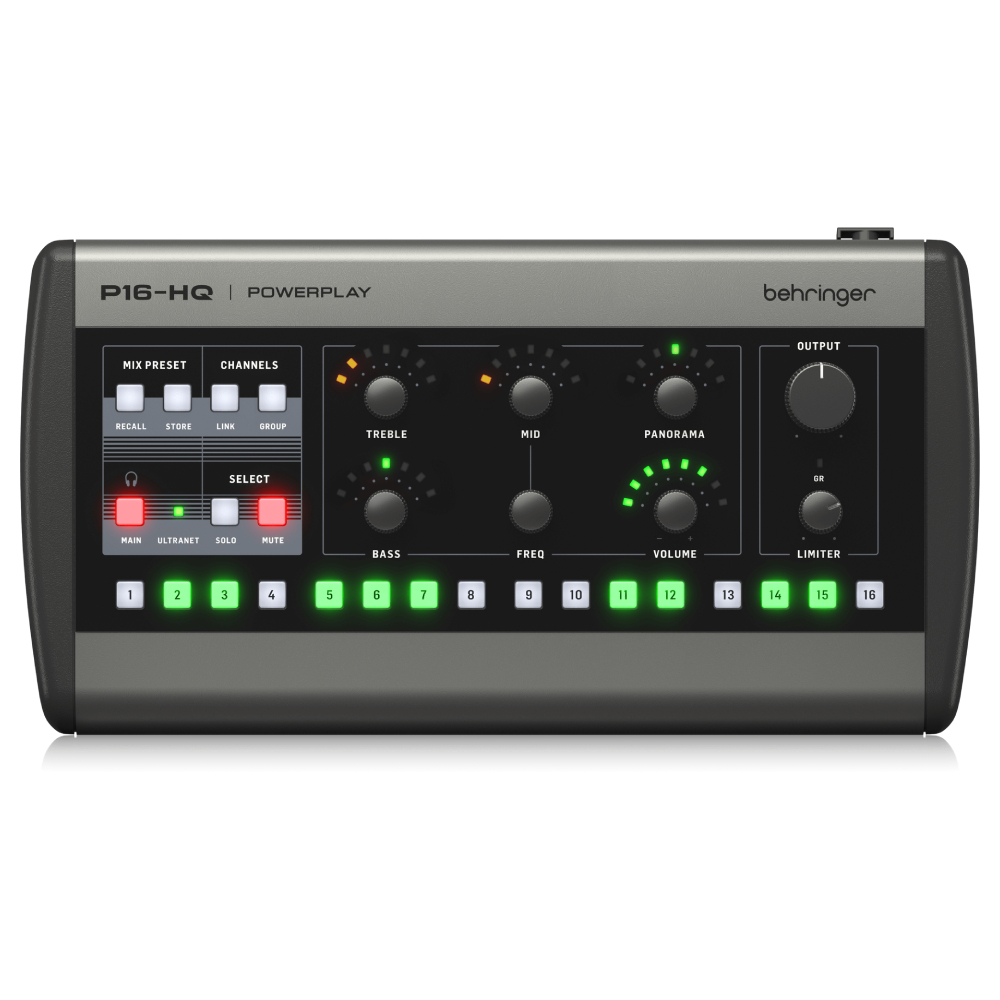 Behringer P16-HQ 16-Kanal Kişisel Monitör Mikseri 1